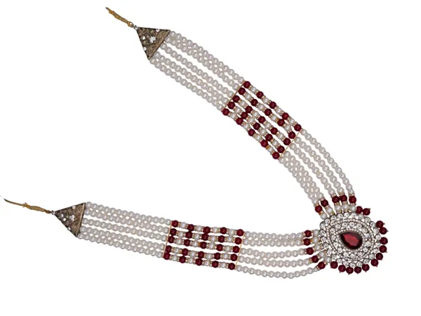 Multi-Strand_Groom_Necklace_With_Red_Centerpiece
