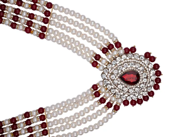 Multi-Strand_Groom_Necklace_With_Red_Centerpiece