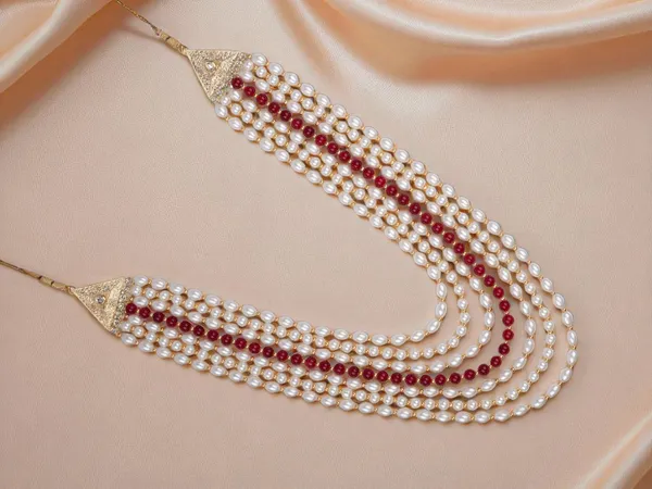 Shahee_Multi-Layer_Groom_Mala_With_Pearls_&_Red_Beads