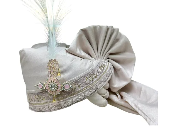 (Hand-Tied)_Signature_Groom_Pagdi_with_Embroidered_Safa_and_Pearl_Kalgi