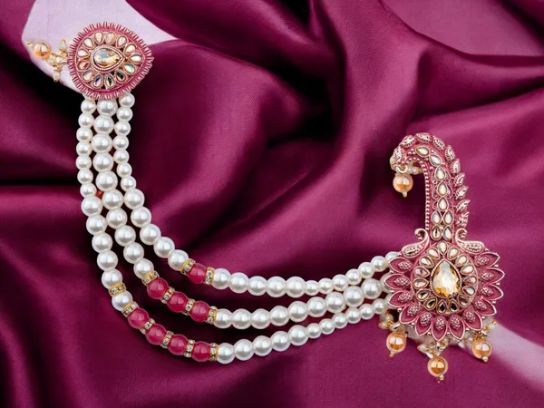 Royal_Groom_Kalgi_With_Pearls_&_Kundan_Work