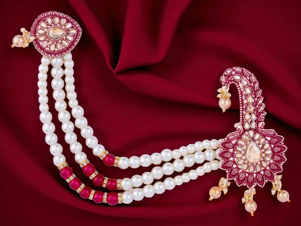 Royal_Groom_Kalgi_With_Pearls_&_Kundan_Work_-_Ruby