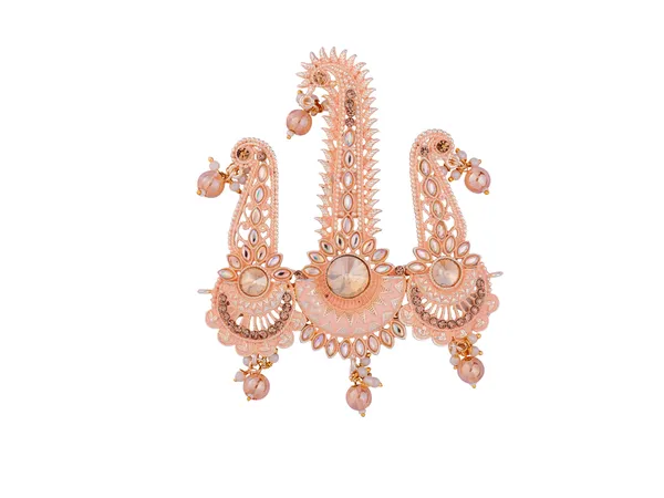 Royal_Triple-Design_Groom_Kalgi_With_Gold_Detailing_-_Peach