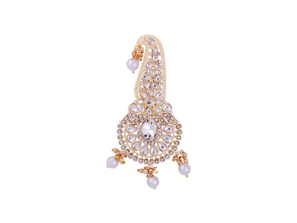 Traditional_Groom_Kalgi_With_Kundan_Work_&_Pearl_Danglers_-_White