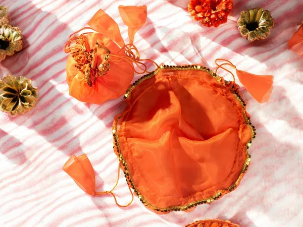 Orange_Round_Wrap_Potli_Bag_(Pack_Of_2)