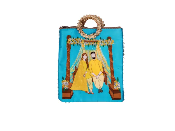 Haldi_Themed_Potli_Bag_With_Designer_Handle_-_Blue