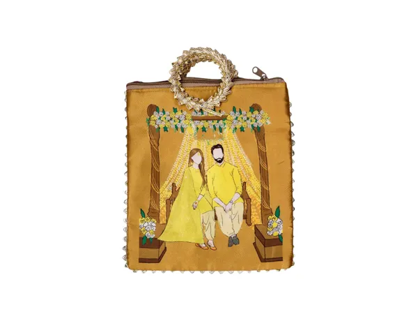 Haldi_Themed_Potli_Bag_With_Designer_Handle