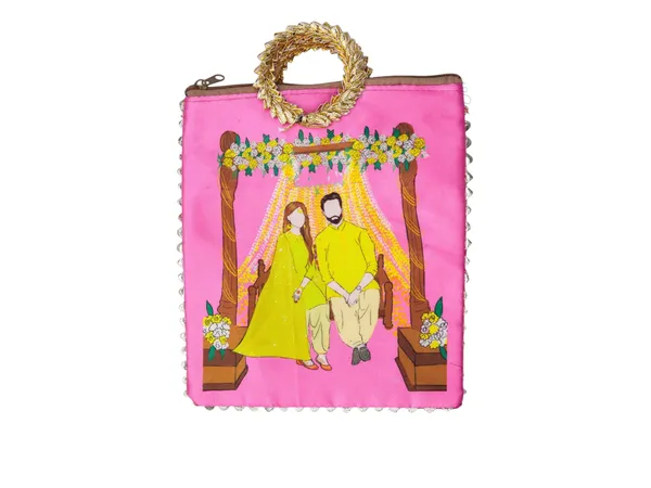 Haldi_Themed_Potli_Bag_With_Designer_Handle