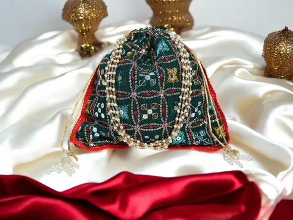 Rajwada_Handcrafted_Potli_-_Green