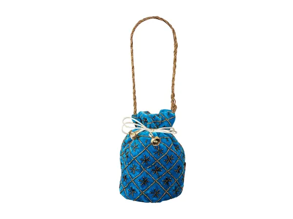 Fuchsia_Embroidered_Potli_Bag_With_Golden_Beadwork_&_Braided_Handle