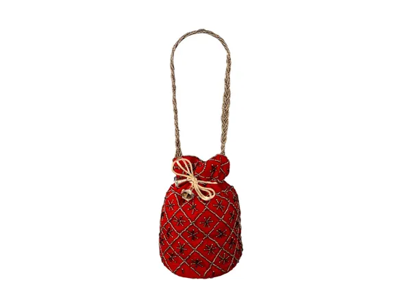 Fuchsia_Embroidered_Potli_Bag_With_Golden_Beadwork_&_Braided_Handle