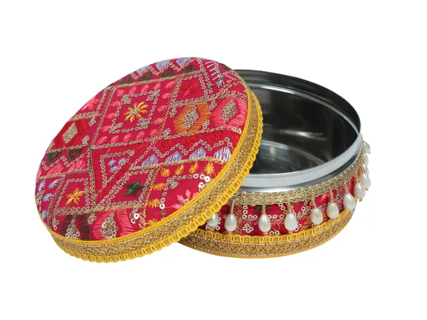 Phulkari_Handcrafted_Laddoo_Box_-_Rani_Pink