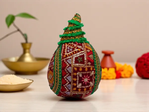 Phulkari_Handcrafted_Nariyal_-_Maroon