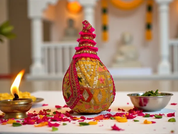 Phulkari_Handcrafted_Nariyal_-_Yellow
