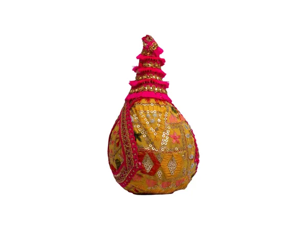 Phulkari_Handcrafted_Nariyal_-_Yellow