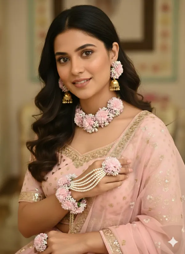Gulaabi_Bridal_Floral_Jewellery_Set