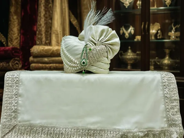 Royal_Pistachio_Green_Grooms_Pagdi_With_Embroidered_Safa_&_Beaded_Kalgi
