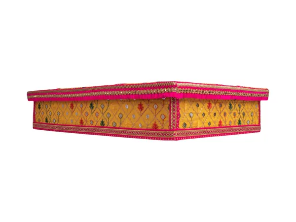 Zardozi_Embroidered_Chowki_-_Yellow