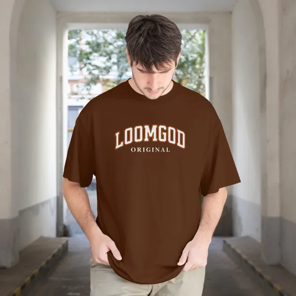 Brown_&_Black_French_Terry_Cotton_Oversized_T-Shirt_For_Unisex_(Pack_Of_2)