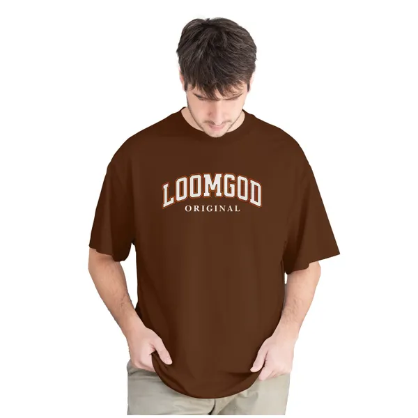 Brown_&_Black_French_Terry_Cotton_Oversized_T-Shirt_For_Unisex_(Pack_Of_2)