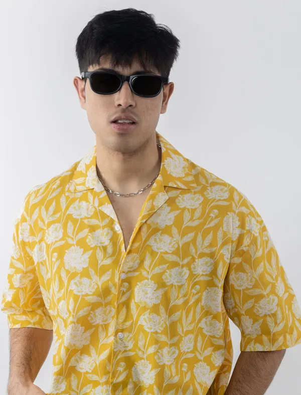 Yellow_Cotton_Oversized_Shirt_For_Men_|_Premium_French_Terry_Cotton_Shirt_For_Men