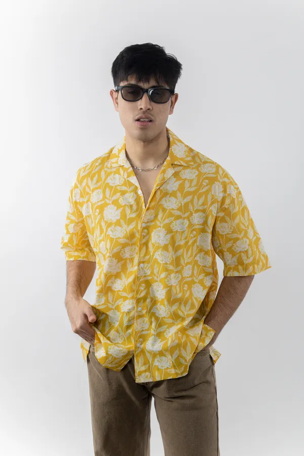 Yellow_Cotton_Oversized_Shirt_For_Men_|_Premium_French_Terry_Cotton_Shirt_For_Men