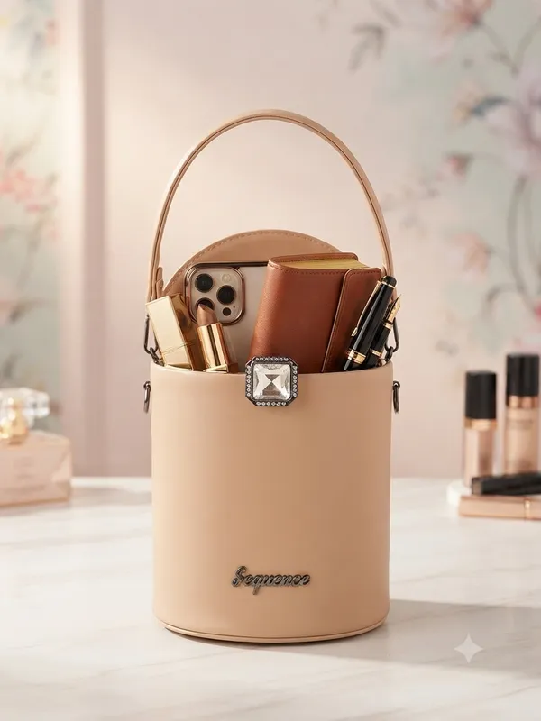 Beige_cylindrical_handbag_for_girls