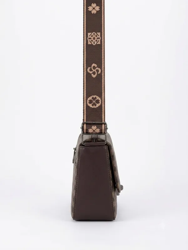 Brown_textured_crossbody_sling_bag