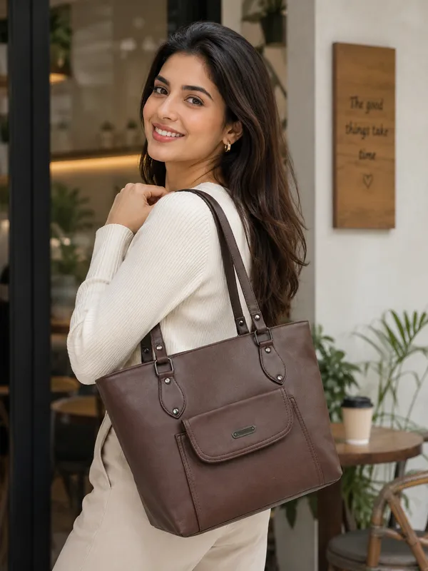 Prevera_Brown_tote_handbag