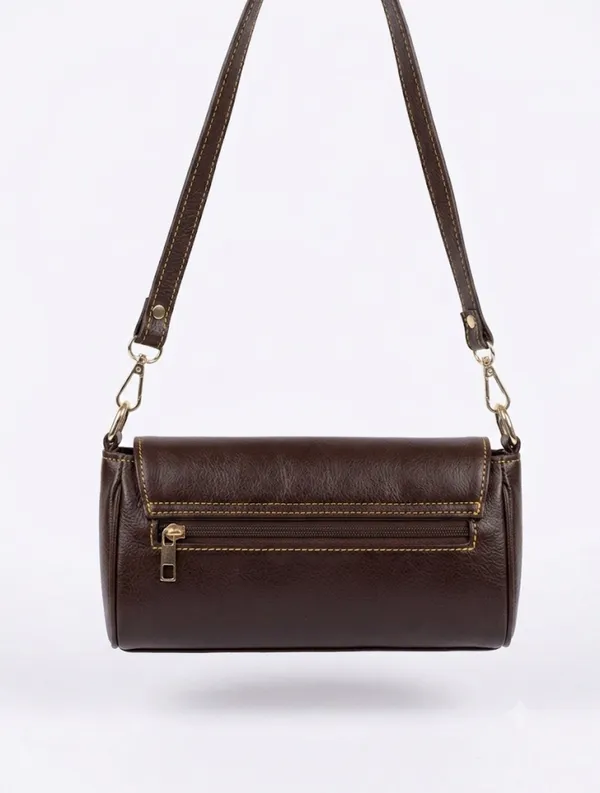 Prevera_Classic_Dark_Brown_Shoulder_Bag_