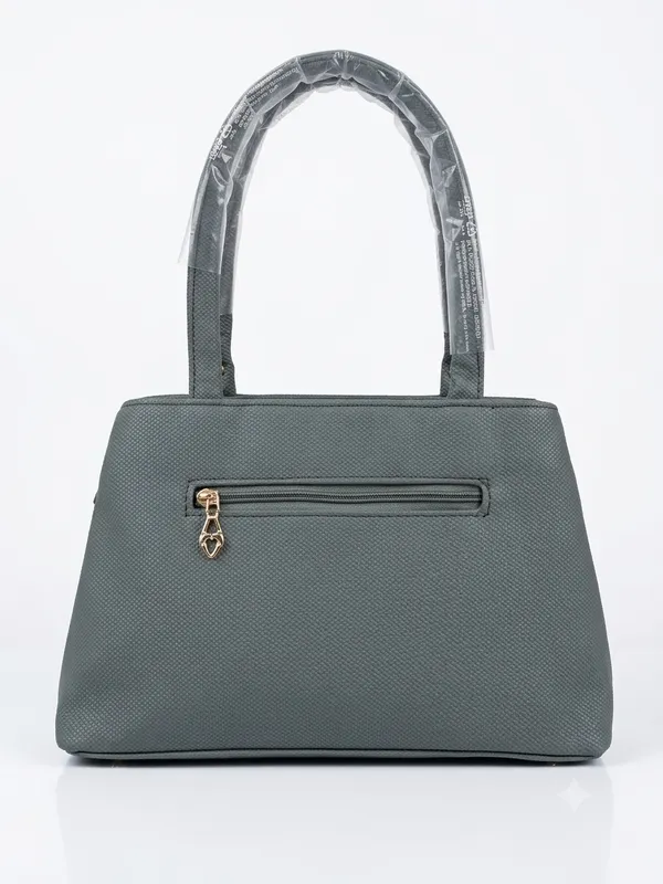 Prevera_Grey_textured_handbag