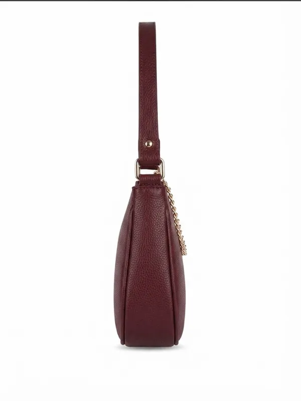 Prevera_Maroon_Charm_Shoulder_Bag