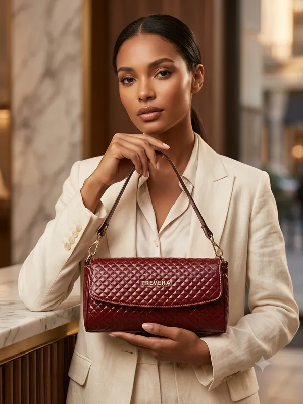 Prevera_Quilted_Burgundy_Shoulder_Bag
