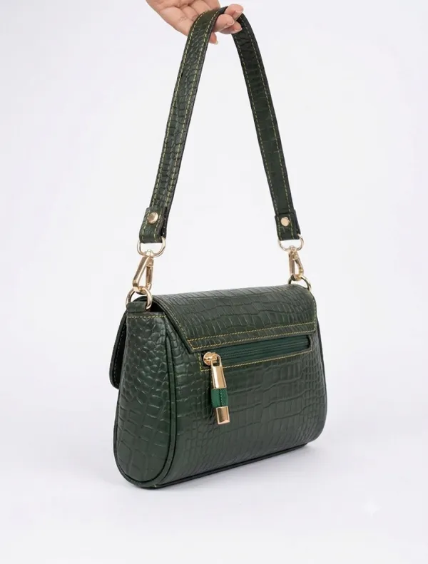 Prevera_Quilted_Green_Shoulder_Bag