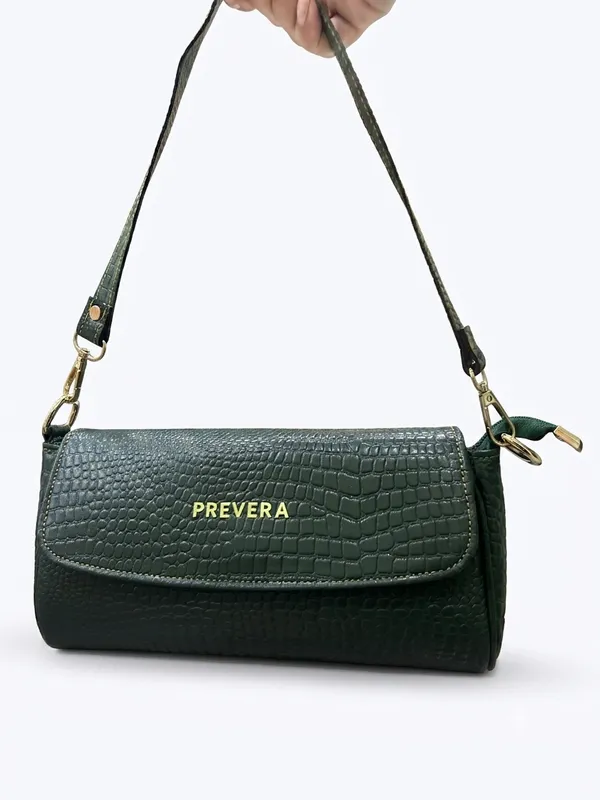 Prevera_Quilted_Green_Shoulder_Bag