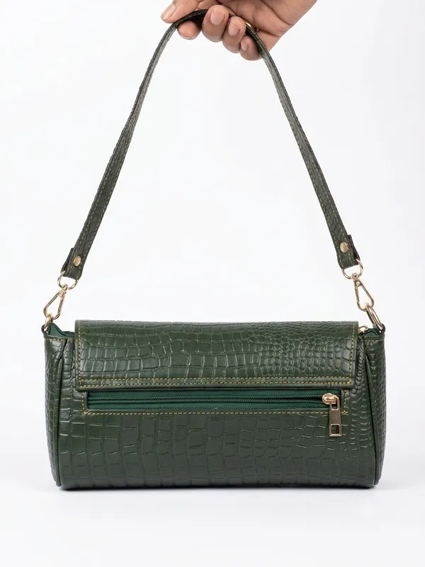 Prevera_Quilted_Green_Shoulder_Bag