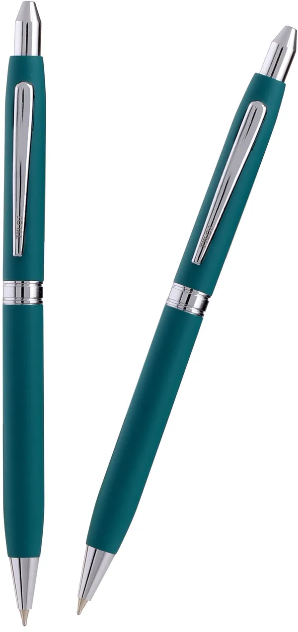 Green_And_Silver_Metal_Ball_Pen_For_Unisex_Pack_Of_2