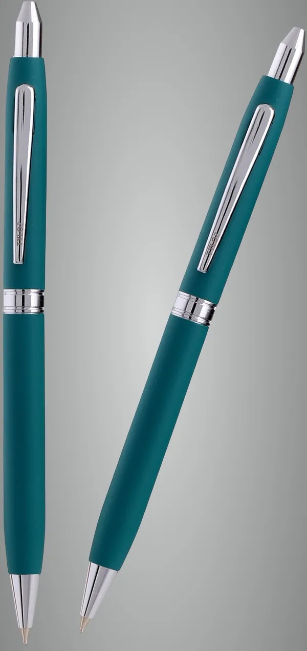 Green_And_Silver_Metal_Ball_Pen_For_Unisex_Pack_Of_2
