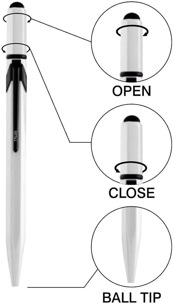 White_And_Black_Metal_Ball_Pen_For_Unisex_Pack_Of_2