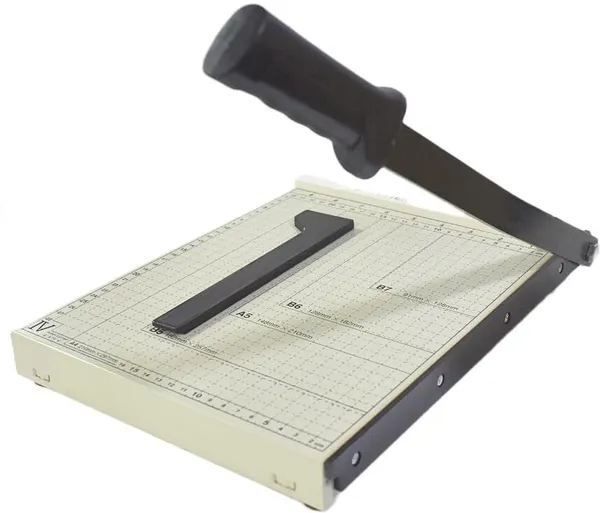 White_Rubber_Grip_Guillotine_Paper_Cutter_For_Home_And_Office