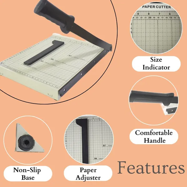 White_Rubber_Grip_Guillotine_Paper_Cutter_For_Home_And_Office