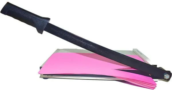 White_Rubber_Grip_Guillotine_Paper_Cutter_For_Home_And_Office