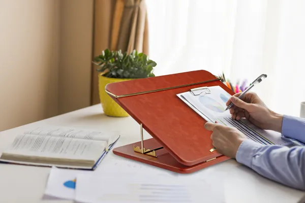 Orange_Table_Top_Elevator_Writing_Desk_With_High_Grade_Leather_Adjustable_Step_Wise_Elevation_Laptop_Stand_For_Workspace