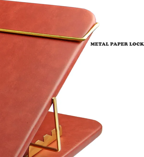 Orange_Table_Top_Elevator_Writing_Desk_With_High_Grade_Leather_Adjustable_Step_Wise_Elevation_Laptop_Stand_For_Workspace