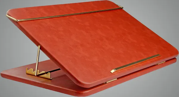 Orange_Table_Top_Elevator_Writing_Desk_With_High_Grade_Leather_Adjustable_Step_Wise_Elevation_Laptop_Stand_For_Workspace