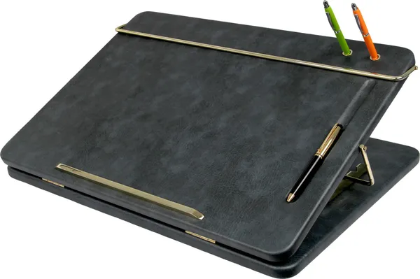 Navy_Blue_Table_Top_Elevator_Writing_Desk_With_High_Grade_Leather_Adjustable_Step_Wise_Elevation_Laptop_Stand_For_Workspace