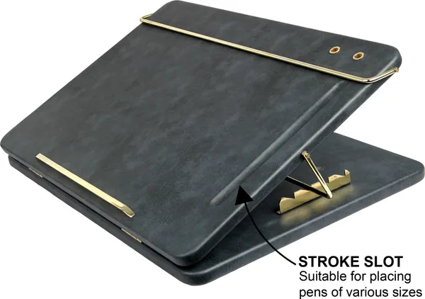 Navy_Blue_Table_Top_Elevator_Writing_Desk_With_High_Grade_Leather_Adjustable_Step_Wise_Elevation_Laptop_Stand_For_Workspace