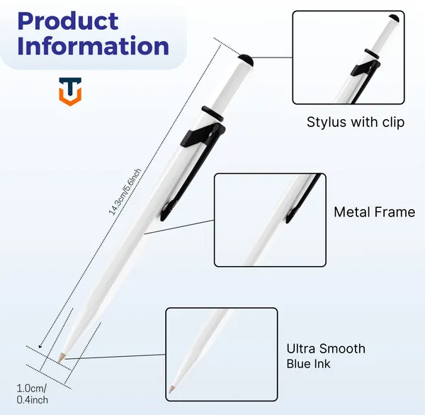 White_And_Black_Metal_Ball_Pen_For_Unisex