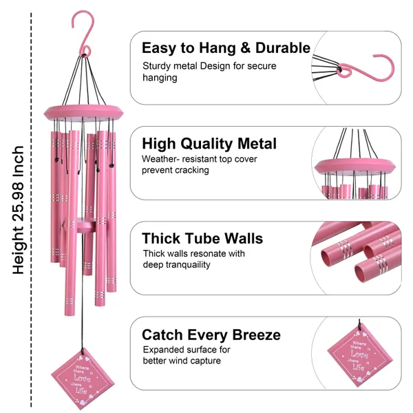 Pink_Metal_Wind_Chimes_For_Balcony_&_Garden_For_Decorative_Hanging_Chimes_With_Wooden_Top