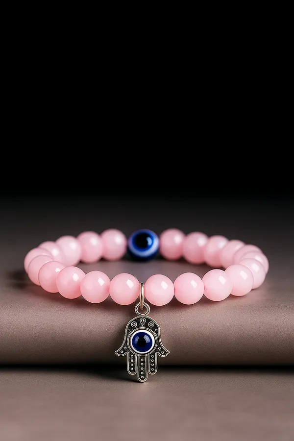 Pink_Rose_Quartz_Healing_Bracelet_For_Natural_Crystal_Beads_For_Love_&_Self-Care
